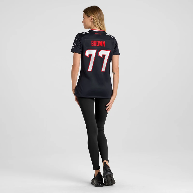 Maillot Nike Trenton Brown Navy pour femme des Houston Texans