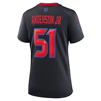 Maillot de match Nike Will Anderson Jr. pour femme, bleu marine