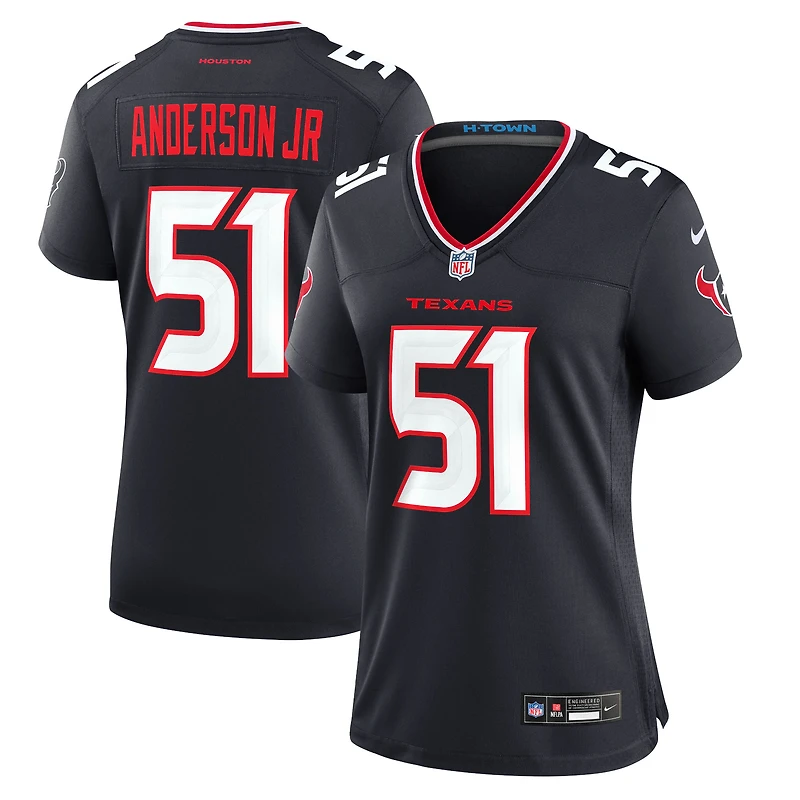 Maillot de match Nike Will Anderson Jr. pour femme, bleu marine, Houston Texans