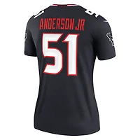 Haut Nike Will Anderson Jr. bleu marine pour femme, joueur légendaire des Houston Texans