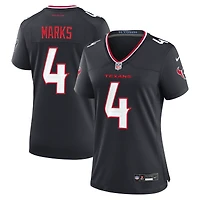 Women's Nike Woody Marks  Navy Houston Texans Team Game Jersey