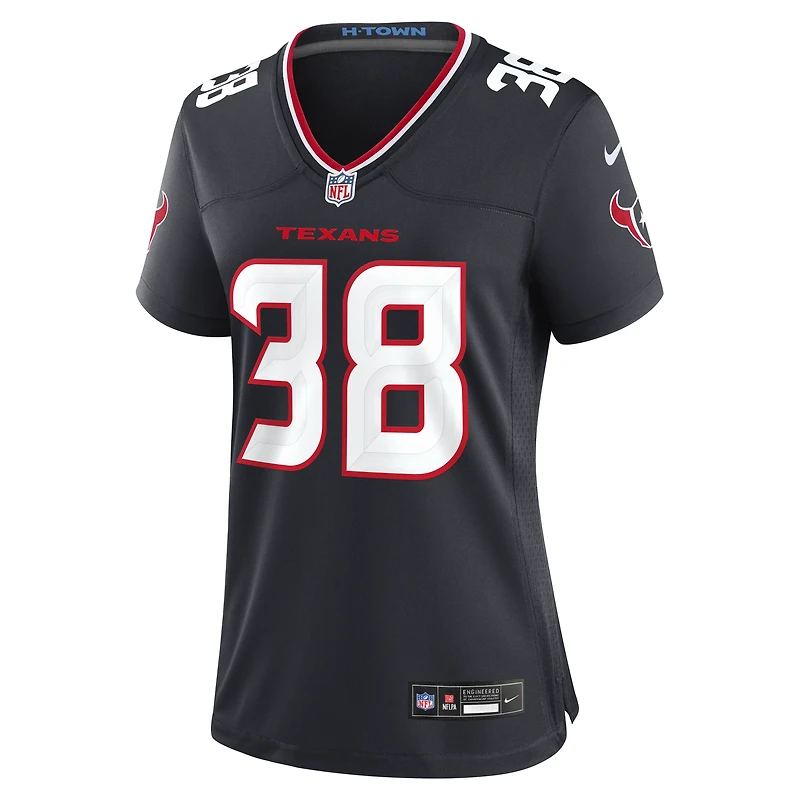 Women's Nike Zion Childress  Navy Houston Texans Team Game Jersey