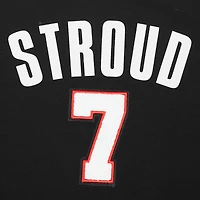 Women's Pro Standard C.J. Stroud Black Houston Texans Player Name & Number Cropped Boxy T-Shirt
