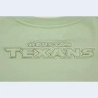 Sweat-shirt neutre Pro Standard vert clair des Houston Texans pour femmes