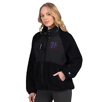 Veste sherpa On the Ball bleu marine pour femme des Houston Texans