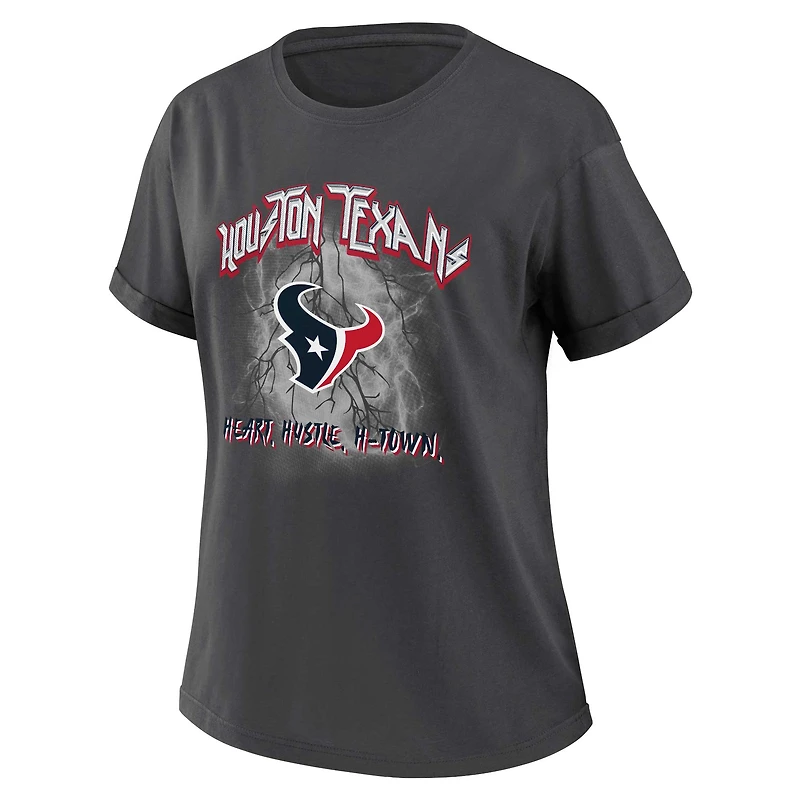 T-shirt boyfriend anthracite Houston Texans pour femme WEAR by Erin Andrews