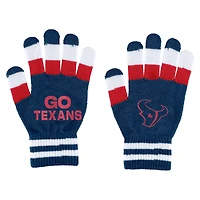 Women's WEAR by Erin Andrews Houston Texans Striped Scarf & Gloves Set
