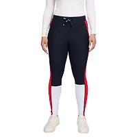 Women's WEAR by Erin Andrews Navy/Red Houston Texans Color-Block Leggings