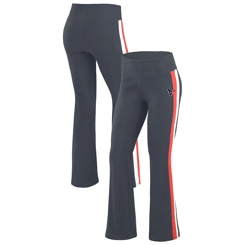 Women's WEAR by Erin Andrews Navy Houston Texans Tri-Blend Yoga Pants