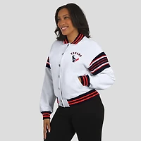 Veste polaire blanche à boutons-pression pour femme WEAR by Erin Andrews des Houston Texans