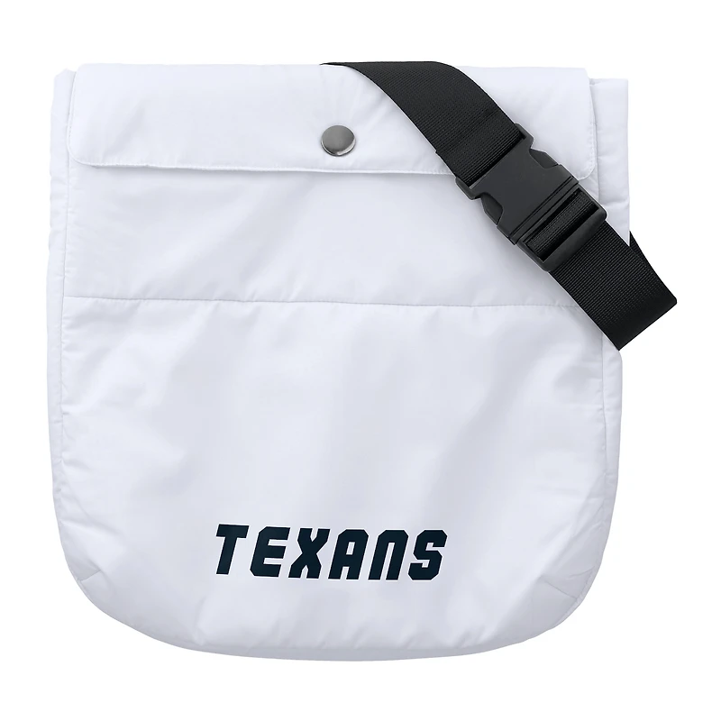 Women's WEAR by Erin Andrews  White Houston Texans Packaway Full-Zip Puffer Jacket