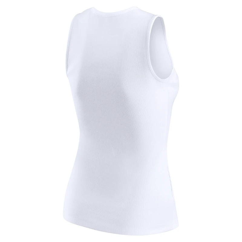 Women's WEAR by Erin Andrews  White Houston Texans Ribbed Graphic Tank Top