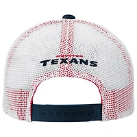 Youth Navy Houston Texans Core Lockup Trucker Adjustable Hat