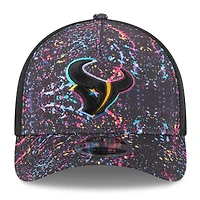 Casquette ajustable 9FORTY NFL Crucial Catch 2025 noire New Era pour jeunes des Houston Texans