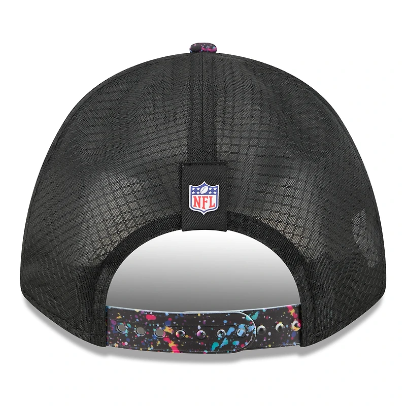 Casquette ajustable 9FORTY NFL Crucial Catch 2025 noire New Era pour jeunes des Houston Texans