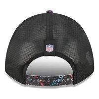 Casquette ajustable 9FORTY NFL Crucial Catch 2025 noire New Era pour jeunes des Houston Texans