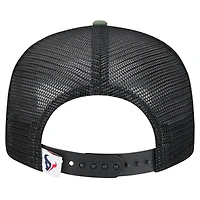 Youth New Era Camo Houston Texans  Main Trucker 9FIFTY Snapback Hat