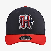 Casquette snapback New Era 9FIFTY pré-courbée, bleu marine et rouge, Houston Texans, repêchage NFL 2026, pour jeunes