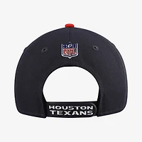 Youth New Era  Navy/Red Houston Texans 2026 NFL Draft Pre-Curved 9FIFTY Snapback Hat