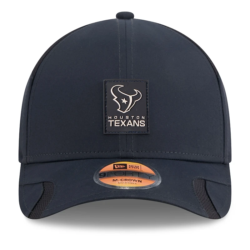Youth New Era Navy Houston Texans 2025 Sideline  9FORTY Adjustable Hat