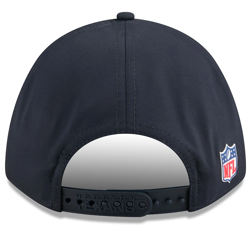 Casquette ajustable 9FORTY Sideline New Era bleu marine des Houston Texans 2025 pour jeunes