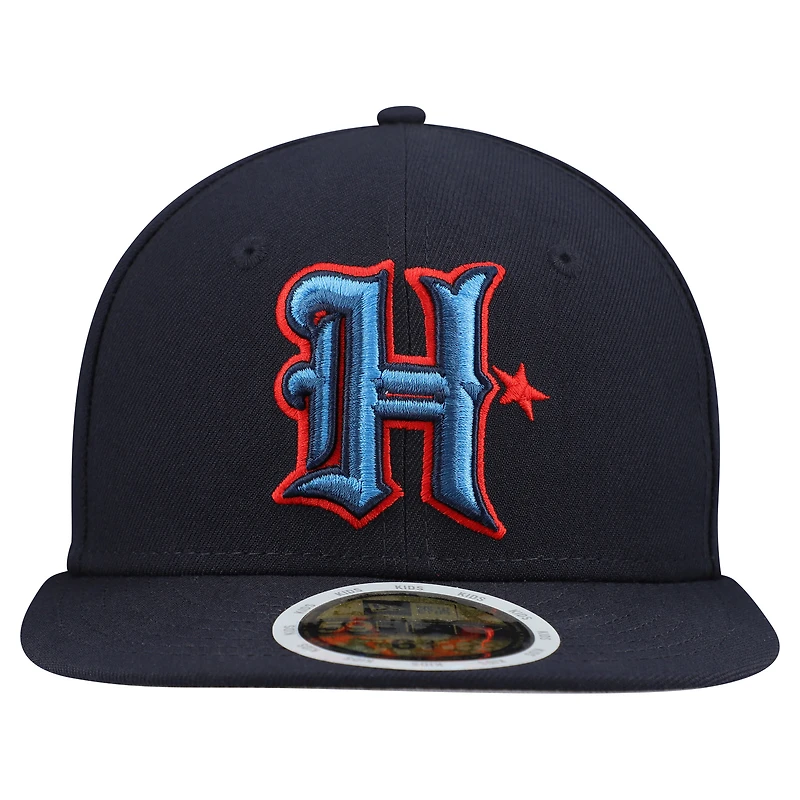 Casquette ajustée New Era pour jeunes Houston Texans bleu marine 59FIFTY