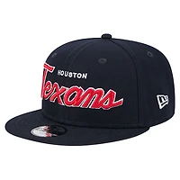 Casquette snapback 9FIFTY bleu marine Houston Texans pour jeunes New Era