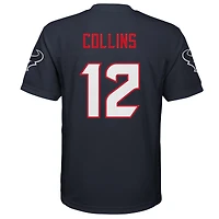Maillot réplique bleu marine de joueur Nico Collins des Houston Texans