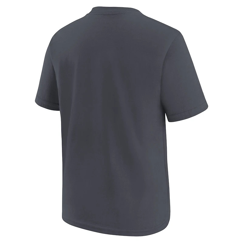 T-shirt Nike anthracite Houston Texans avec logo principal Legend pour jeune