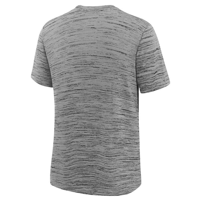 T-shirt Nike Heather Anthracite Houston Texans Sideline Velocity Performance pour jeunes