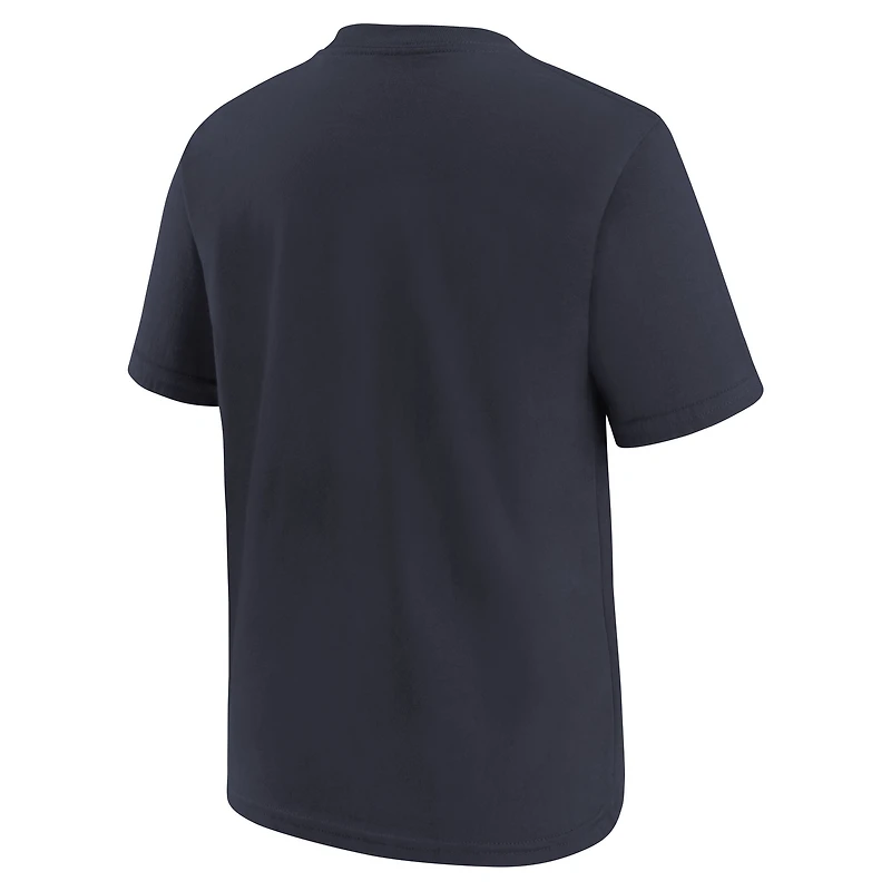 T-shirt Nike bleu marine pour jeune avec logo de l'équipe des Houston Texans