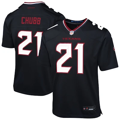 Youth Nike Nick Chubb Navy Houston Texans Team Game Jersey