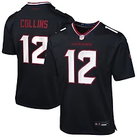 Maillot Nike Nico Collins bleu marine pour jeune des Houston Texans