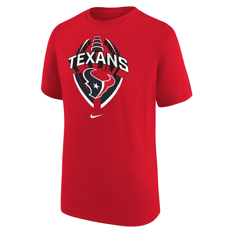 T-shirt Nike rouge pour jeune Houston Texans Icon Legend
