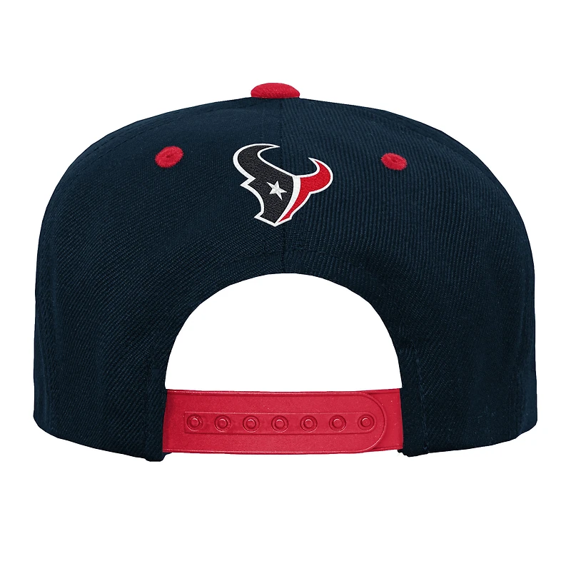 Youth Outerstuff Navy Houston Texans Team Gradient Deadstock Snapback Hat