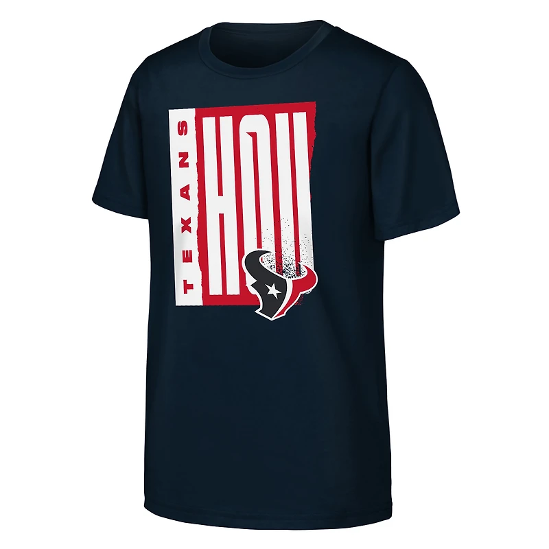 Youth Outerstuff Navy Houston Texans Tear It Up T-Shirt