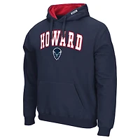 Men's Colosseum  Navy Howard Bison Arch & Logo 3.0 Pullover Hoodie