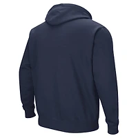 Men's Colosseum  Navy Howard Bison Arch & Logo 3.0 Pullover Hoodie
