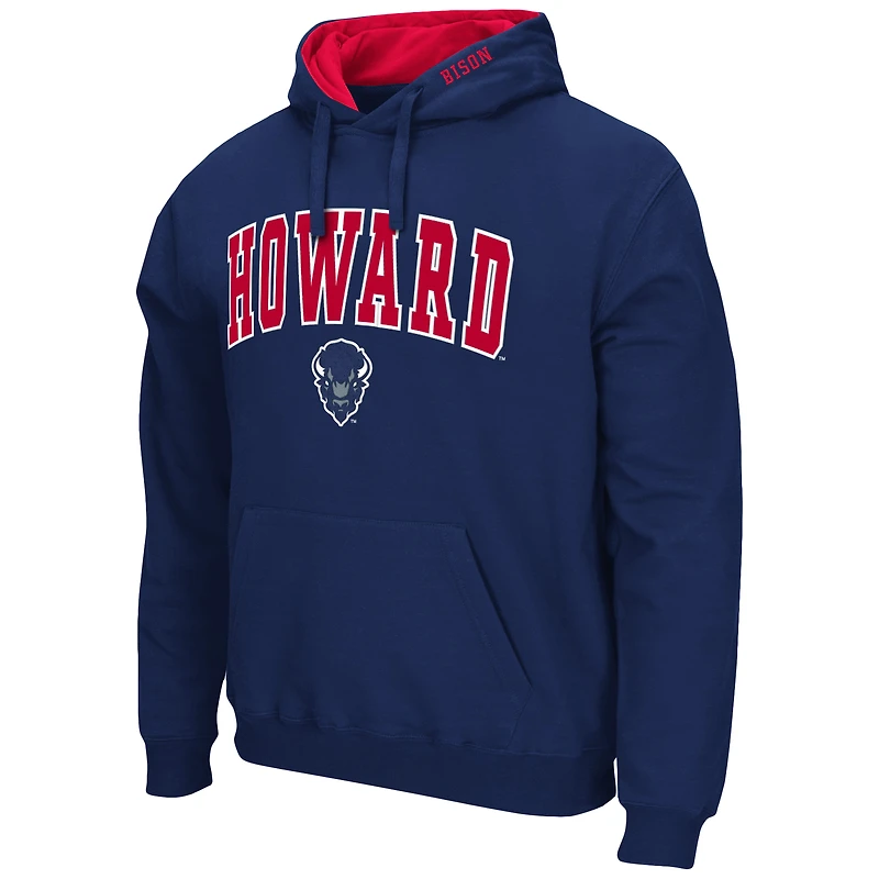Sweat à capuche Colosseum bleu marine Howard Bison Isle pour homme