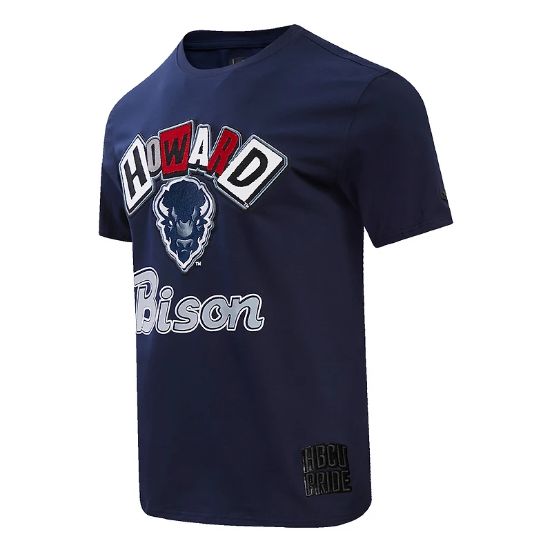 T-shirt pour hommes Pro Standard bleu marine Howard Bison Homecoming