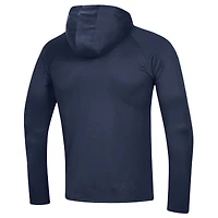 Under Armour Howard Bison 2023 Sideline Tech Hooded Raglan T-shirt à manches longues pour homme Bleu marine
