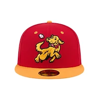 Casquette ajustée 59FIFTY pour homme New Era Hudson Valley Renegades Theme Nights rouge