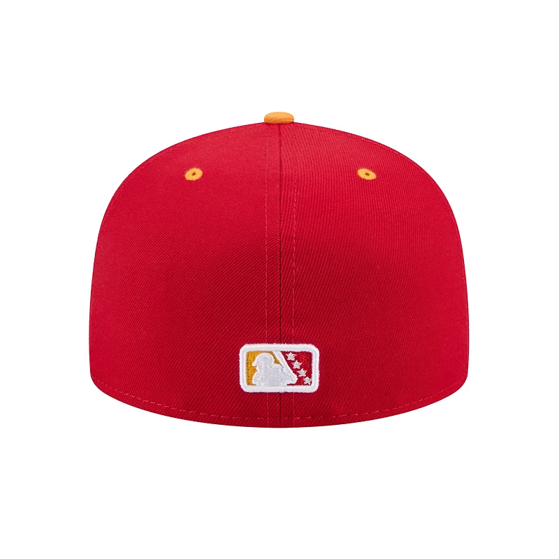 Casquette ajustée 59FIFTY pour homme New Era Hudson Valley Renegades Theme Nights rouge