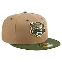 Casquette ajustée 59FIFTY Hudson Valley Renegades pour homme de New Era, couleur tan, soirées à thème