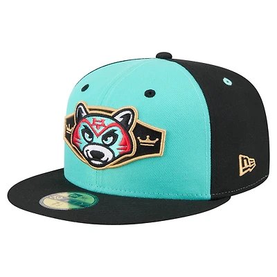 Casquette ajustée 59FIFTY Hudson Valley Renegades Copa de la Diversión New Era bleu clair/noir pour homme