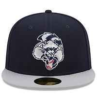 Casquette ajustée 59FIFTY Marvel x Minor League Hudson Valley Renegades New Era pour homme, bleu marine/gris