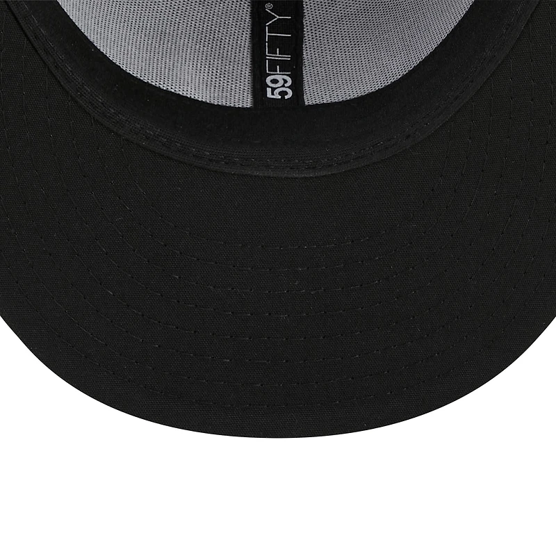 Casquette ajustée 59FIFTY Marvel x Minor League Hudson Valley Renegades New Era pour homme, bleu marine/gris