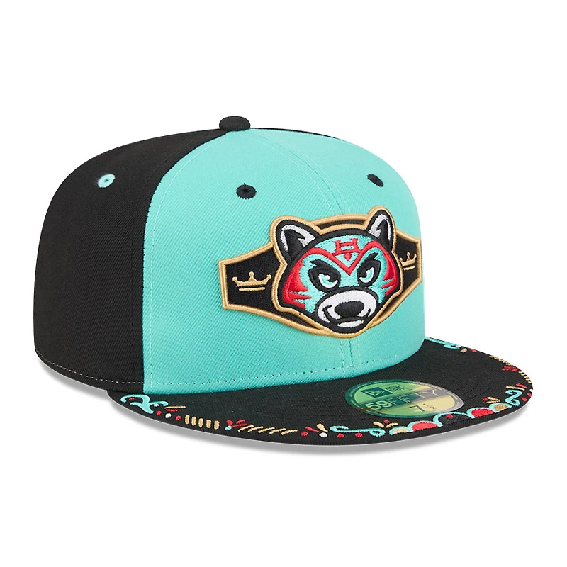 Casquette ajustée New Era 59FIFTY pour homme, bleu sarcelle/noir, Hudson Valley Renegades 2026 Copa De La Diversion