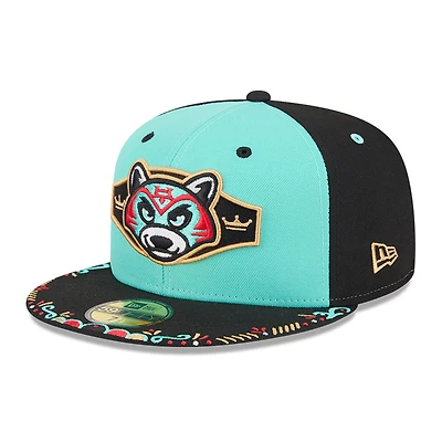 Casquette ajustée New Era 59FIFTY pour homme, bleu sarcelle/noir, Hudson Valley Renegades 2026 Copa De La Diversion