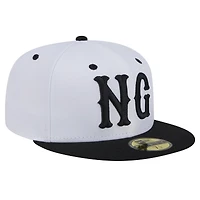 Casquette ajustée 59FIFTY Newburgh Gorhams New Era pour hommes, blanche, la soirée à thème des Renegades de Hudson Valley